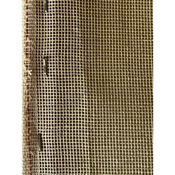 Hand-Stitched Needlepoint Iris Floral Canvas Art Unfinished w/ Materials & Bars - Picture 10 of 16